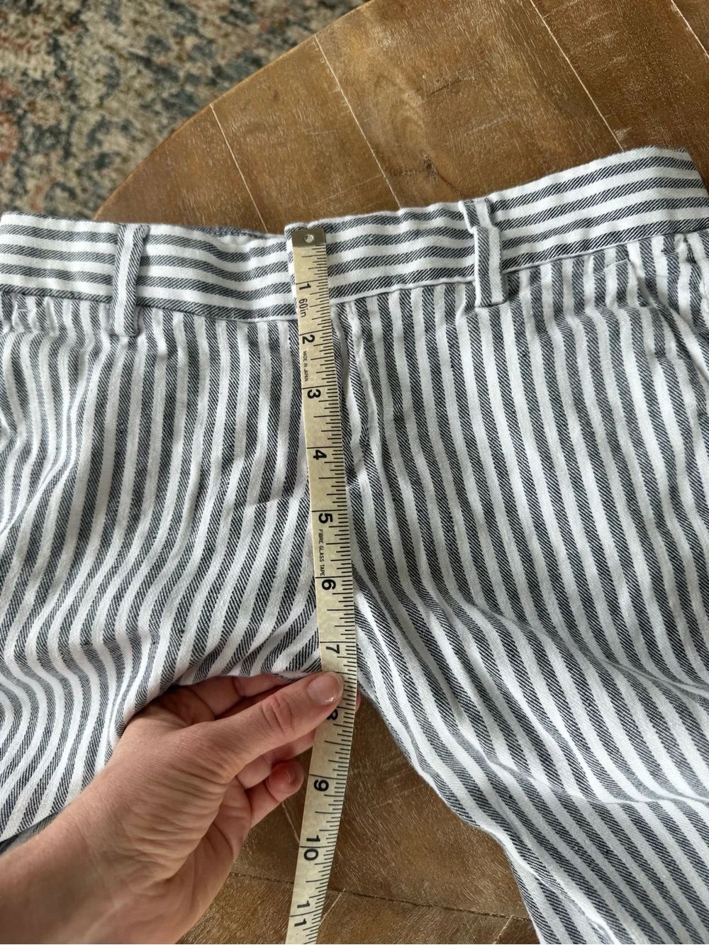 Banana Republic Petite Avery Straight Fit Linen Cotton Pants